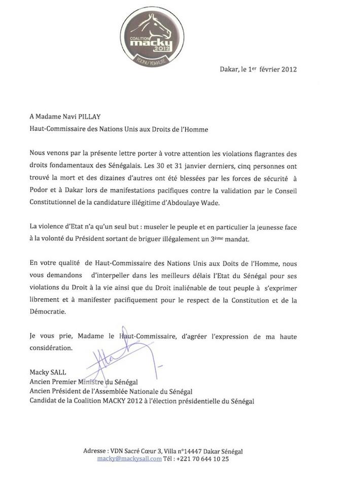 Plainte de Macky SALL au Haut  Commissariat des Nations Unies aux Droits de lhomme (1).jpg